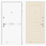 Входная металлическая дверь Line White 03 - Крем софт