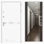 Входная металлическая дверь Line White с Зеркалом Максимум - Венге